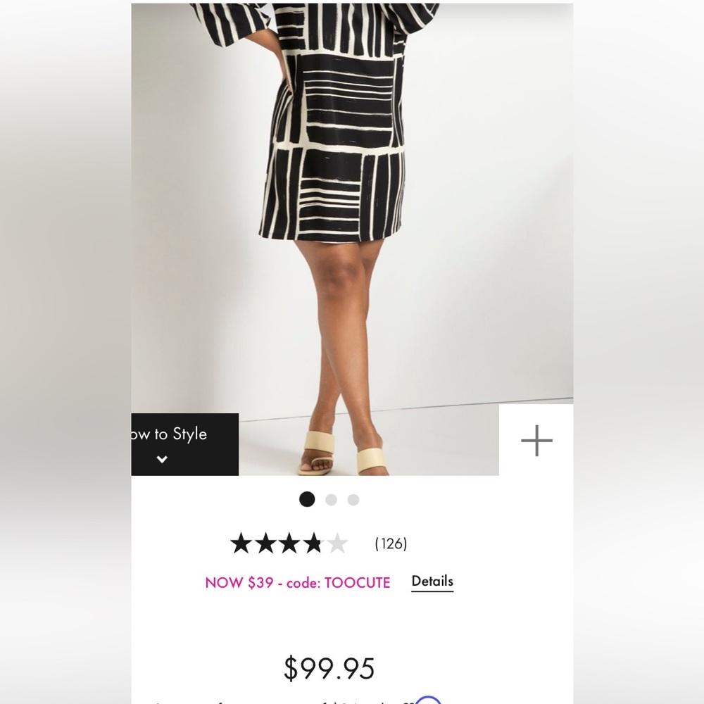 Black and white dress